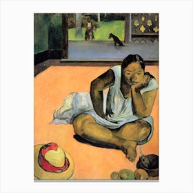 Brooding Woman (1891), Paul Gauguin Canvas Print