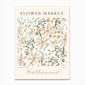 Flower Market Melbourne Canvas Print