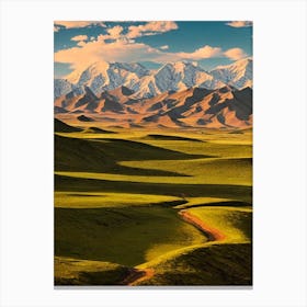 Gobi Gurvansaikhan National Park Mongolia Vintage Poster Canvas Print