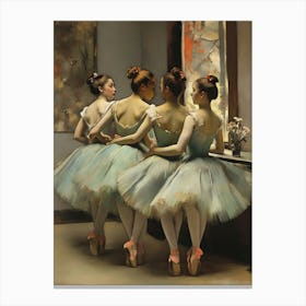 Four Ballerinas 1 Canvas Print