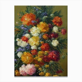 Marigold Painting 2 Flower Canvas Print