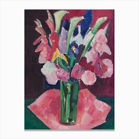 Flowers In A Vase, Marsden Hartley Canvas Print