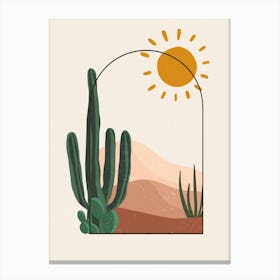 Cactus In The Desert 63 Canvas Print