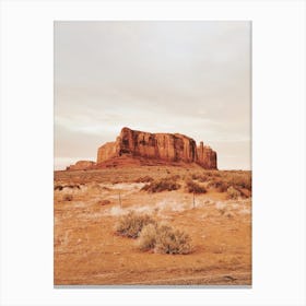 Warm Desert Mesa Canvas Print