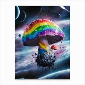 Rainbow Mushroom Canvas Print