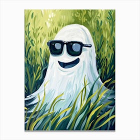 Ghost In Sunglasses Canvas Print