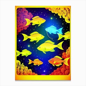 Fishes In The Sky Canvas Print