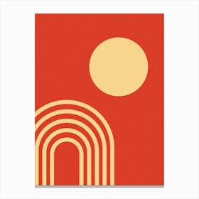 Mid Century Geometric Art 2 Canvas Print