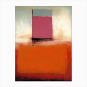 Orange Tones Abstract Rothko Quote 4 Canvas Print