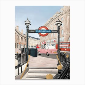 London Regent Street Travel Canvas Print