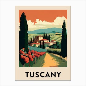 Tuscany 5 Vintage Travel Poster Canvas Print