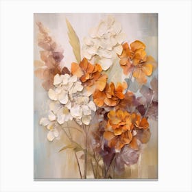 Fall Flower Painting Hydrangea Canvas Print