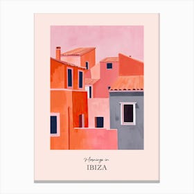 Mornings In Ibiza Rooftops Morning Skyline 4 Canvas Print