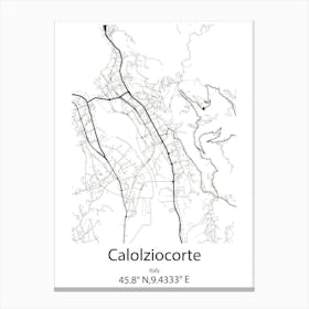 Calolziocorte,Italy Minimalist Map Leinwandbilder