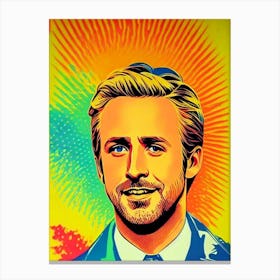 Ryan Gosling Colourful Pop Movies Art Movies Canvas Print