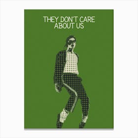 They Don’T Care About Us Michael Jackson Canvas Print
