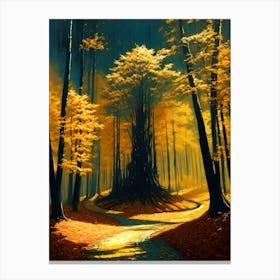 Path Through The Forest 5 Canvas Print