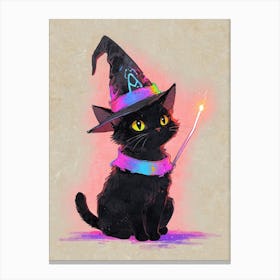 Witch Cat 2 Canvas Print