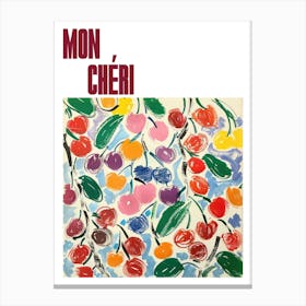 Mon Cheri Poster Cherry Painting Matisse Style 7 Canvas Print