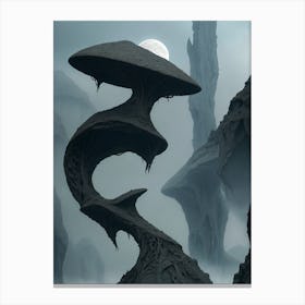 Mushroom Sculpture Canvas Print