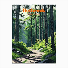 Rothrock State Forest Sightseeeing Digital Travel Illustration Canvas Print