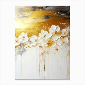 Abstract Flower Painting Canvas Print