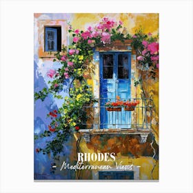Mediterranean Views Rhodes 3 Canvas Print