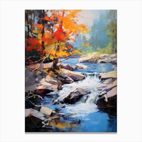 Autumn Stream Canvas Print