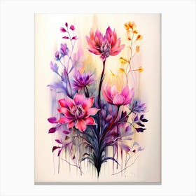 Lotus Flower Painting 1 Canvas Print