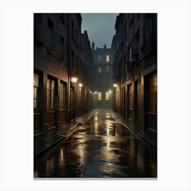 Wet Alley Canvas Print