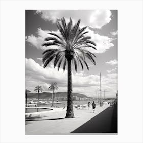 Palma De Mallorca, Spain, Photography In Black And White 1 Canvas Print