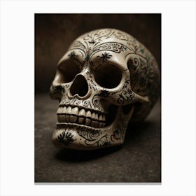 Day Of The Dead Skull Canvas Print