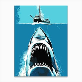 Great White Shark jaws 1 Canvas Print