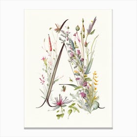 A, Letter, Alphabet Quentin Blake Illustration Canvas Print
