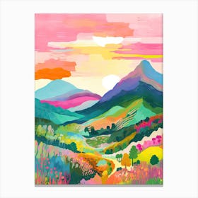 Rainbow Mountain Peru Travel Italy Housewarming Painting Canvas Print