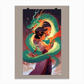 Asian Dragon Canvas Print