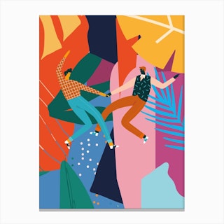 Dancing With My Loveb Canvas Print