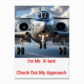 T-1 Jayhawk, Mr. X-Lent, Columbus, Mississippi ~Reimagined 9 Canvas Print