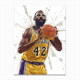 James Worthy La Lakers 1 Canvas Print