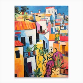 Tangier Morocco 5 Fauvist Painting Canvas Print