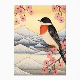 Bird Illustration Barn Swallow 2 Canvas Print
