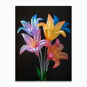 Bright Inflatable Flowers Lily 2 Canvas Print