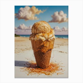 Ice Cream Cone 81 Canvas Print