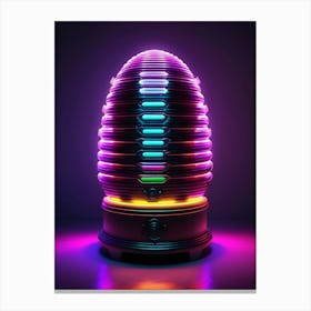 Beehive with neon lights 2 Canvas Print