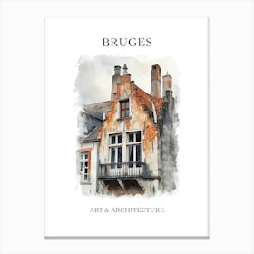 Bruges Travel And Architecture Poster 4 Canvas Print