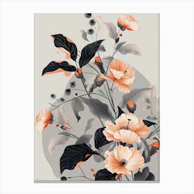 Chinese Flowers 1 Canvas Print