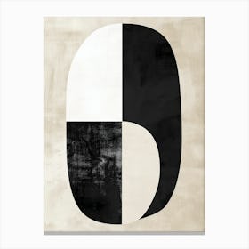 Fragmentary Symmetry Bauhaus Minimalist Canvas Print