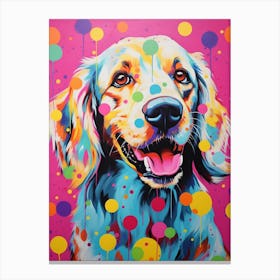 Pop Art Golden Retriever 3 Canvas Print