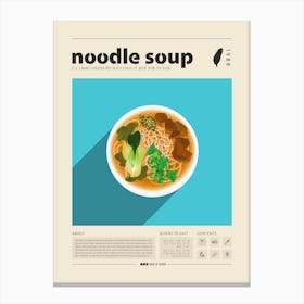 Noodle Soup Canvas Print