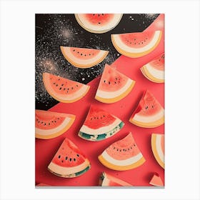 Art Deco Watermelon 2 Canvas Print